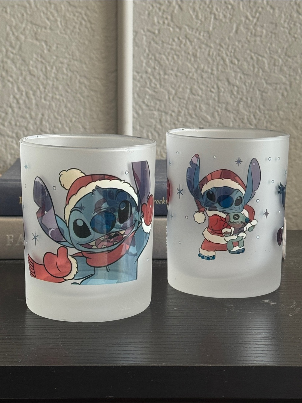 Lilo & Stitch Holiday Glasses - Blue & Red Stitch Design